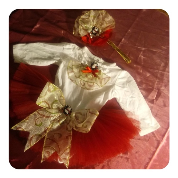 Crystal Tortoise Handmade Fashions Other - ✨🆕✨ Baby girl Christmas Dress Tutu Set